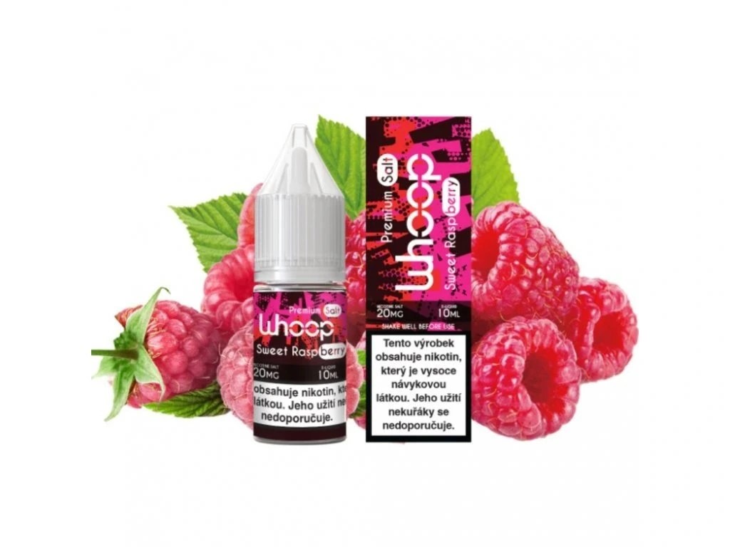 Whoop Sweet Raspberry 10 ml – płyn z solą nikotynową: 20 mg