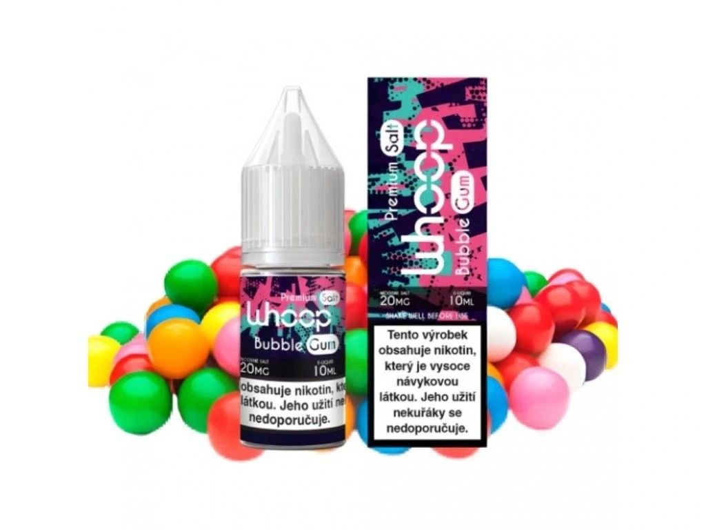 Whoop Bubble Gum 10ml - Solný liquid Nikotin: 20mg