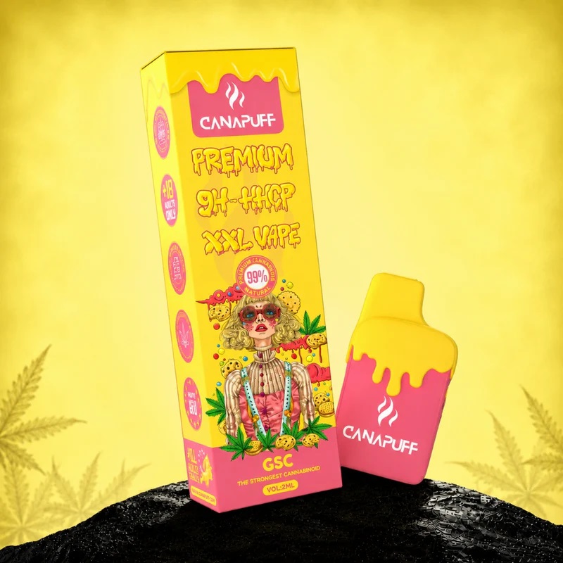9H-HHCP XXL Vape GSC 99% – produkt jednorazowego użytku – CanaPuff – 2 ml