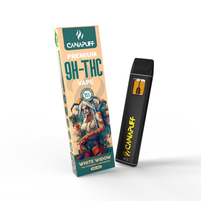 White Widow 95% 9H-THC – Jednorazowy vape – CanaPuff – 1 ml