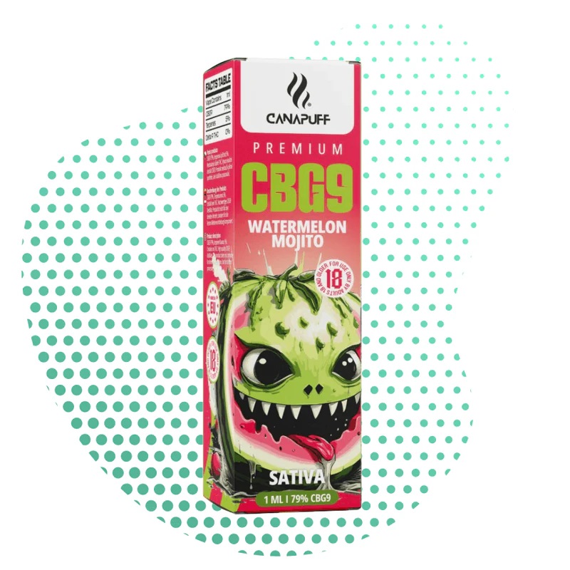 CBG9 Vape Arbuzowy Mojito 79% 1 ml